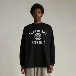 ESSENTIALS Holiday Core Logo Long Sleeve T-Shirt